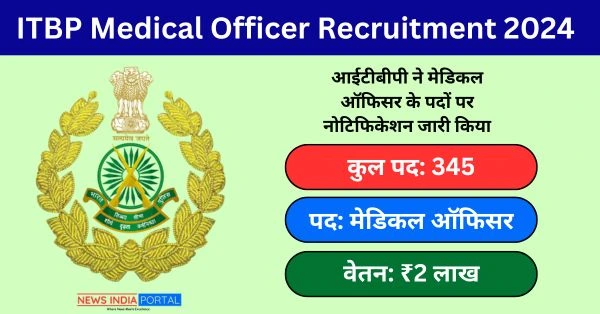 ITBP Medical Officer Recruitment 2024 Notification Out